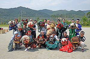 宮城県女川町獅子振り