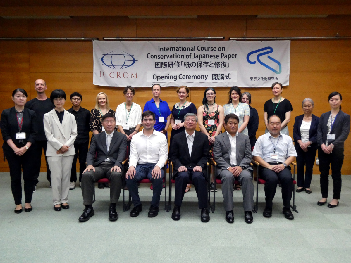 Opening Ceremony, International Course on Conservation of Japanese Paper 2023