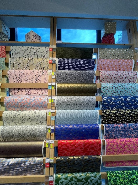 Display of washi paper