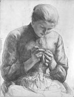 Woman Knitting